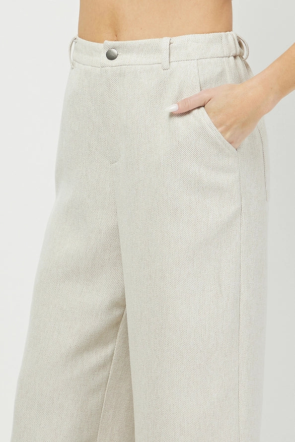 Linen Look Trouser Pant
