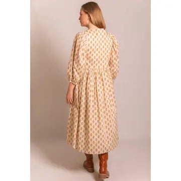 Amber Billowy Sleeve Midi Dress