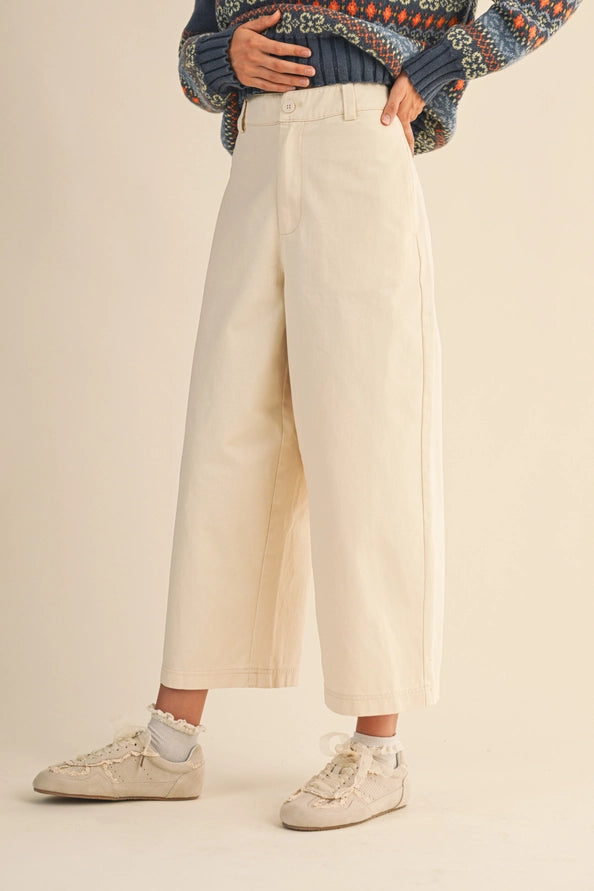 Woven Crop Pants