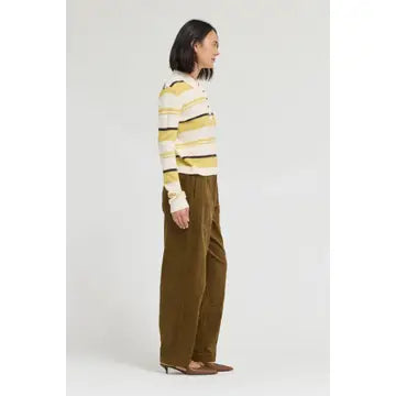 Multi Striped Collared Sweater
