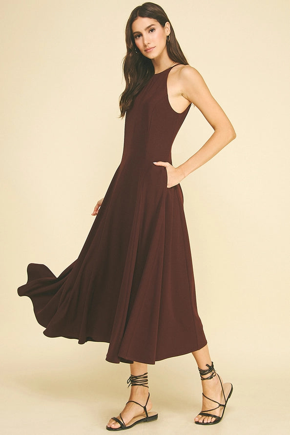 Halter Neck Maxi Dress