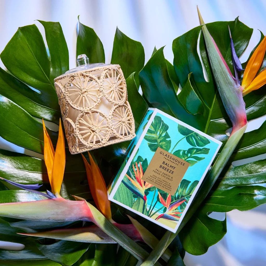 Limited Summer Edition Glasshouse 13.4oz Candle - Balmy Breeze