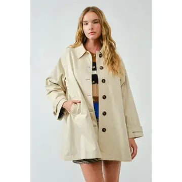 A-Line Trench Coat