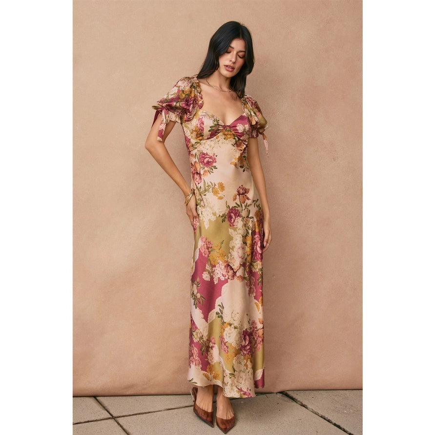 Patchwork Floral Maxi Dress