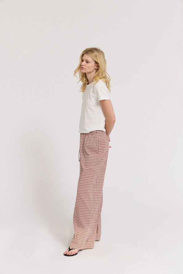 Relaxed Fit Eyelet Pants