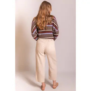 Cropped Ramie Trousers