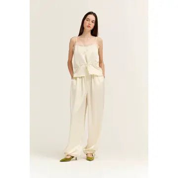 Satin Wide Leg Balloon Pants
