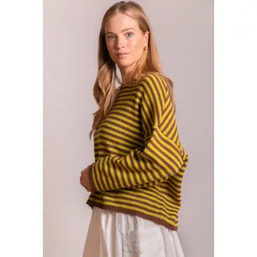 Striped T-Body Sweater