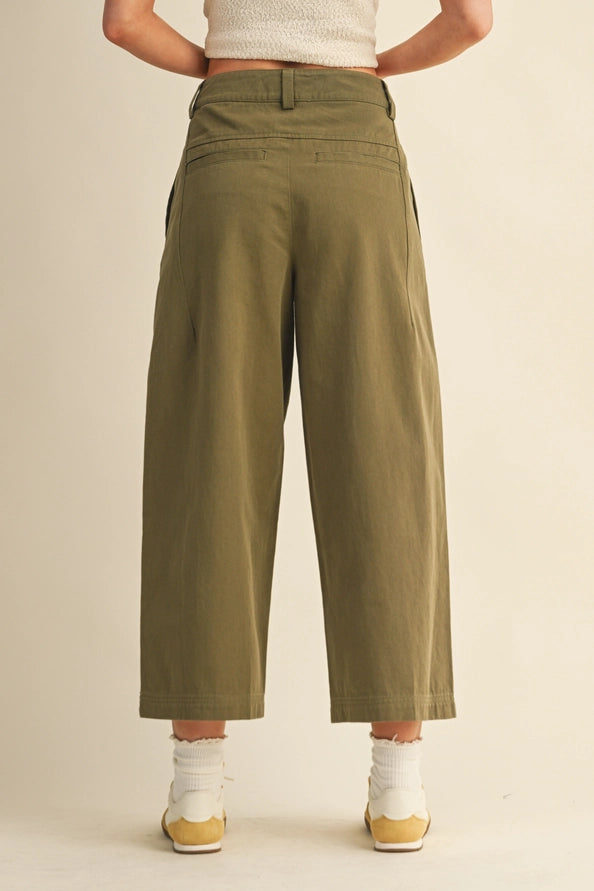 Woven Crop Pants