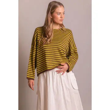 Striped T-Body Sweater