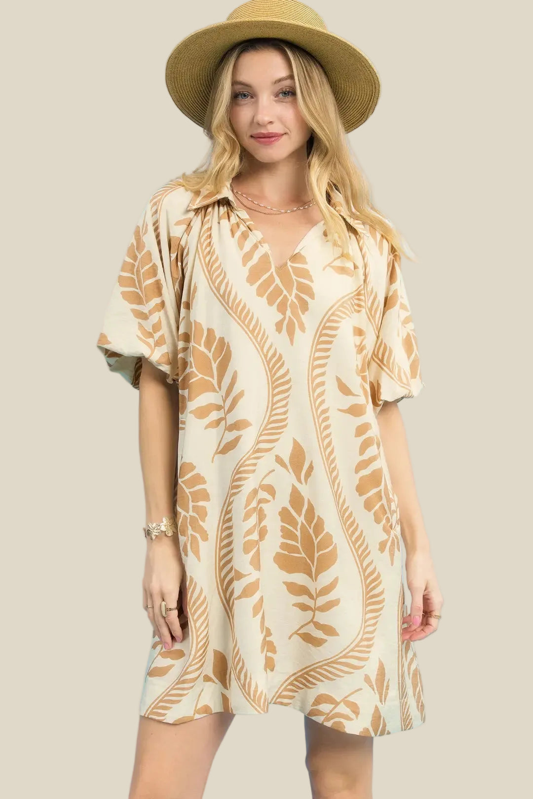 Latte Pattern Dress