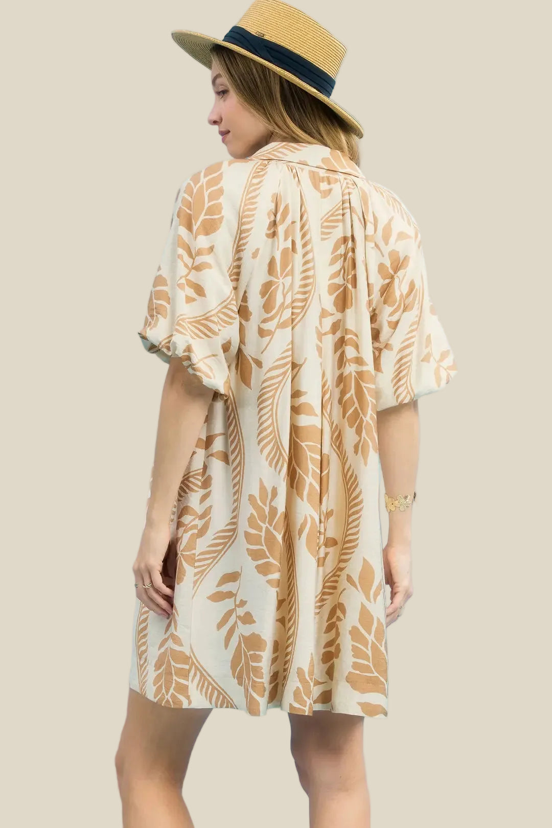 Latte Pattern Dress
