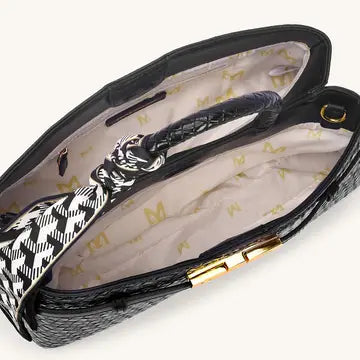 Black Braided Handbag