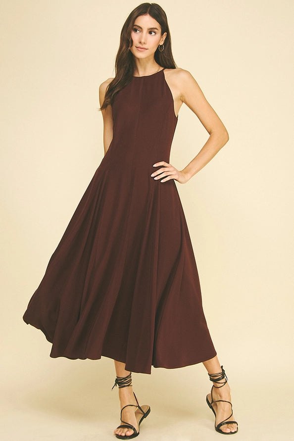 Halter Neck Maxi Dress