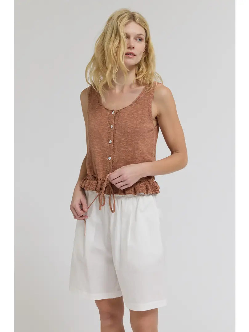 Knit Peplum Tank