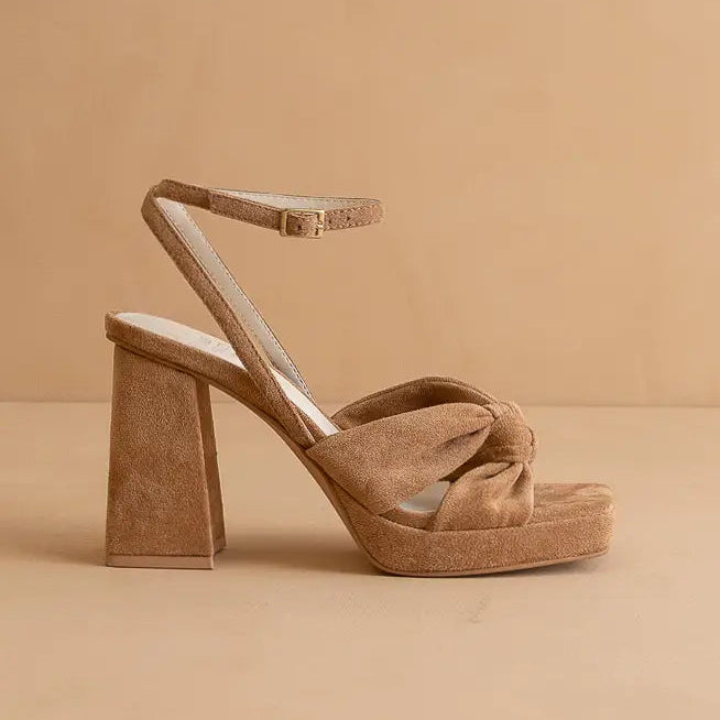 Suede Platform Heel