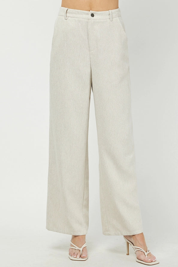Linen Look Trouser Pant
