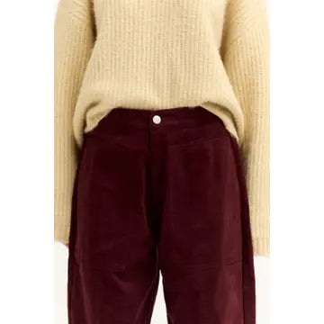 Vino Mide Rise Corduroy Barrell Pants