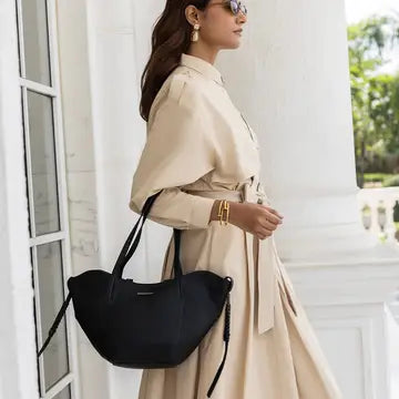 Black Wing Tote Handbag