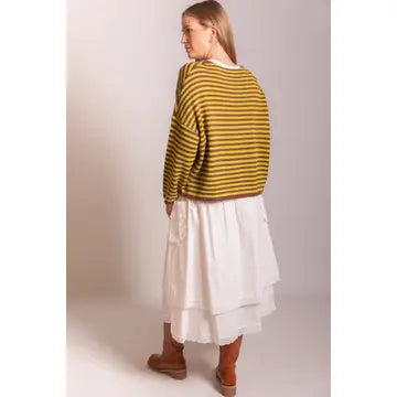 Striped T-Body Sweater