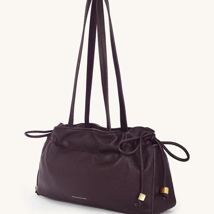 Drawstring Shoulder Bag - Deep Cocoa