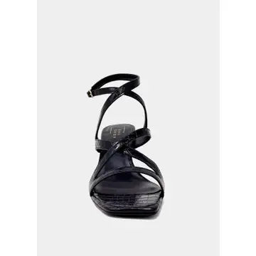 Black Croc Heel