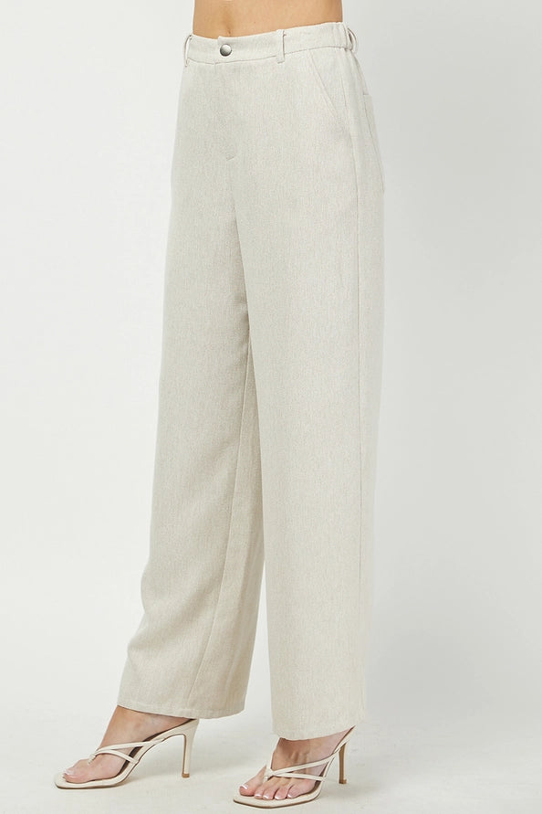 Linen Look Trouser Pant