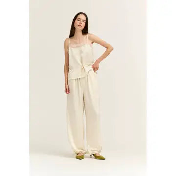 Satin Wide Leg Balloon Pants