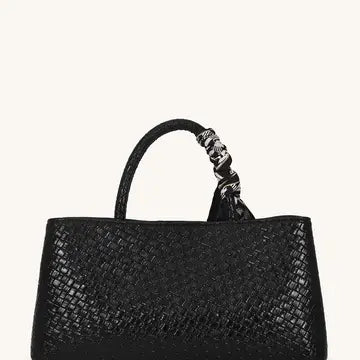 Black Braided Handbag