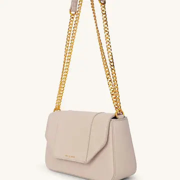 Pearl Flap Close Crossbody Handbag