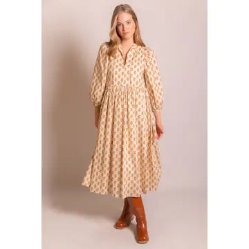 Amber Billowy Sleeve Midi Dress