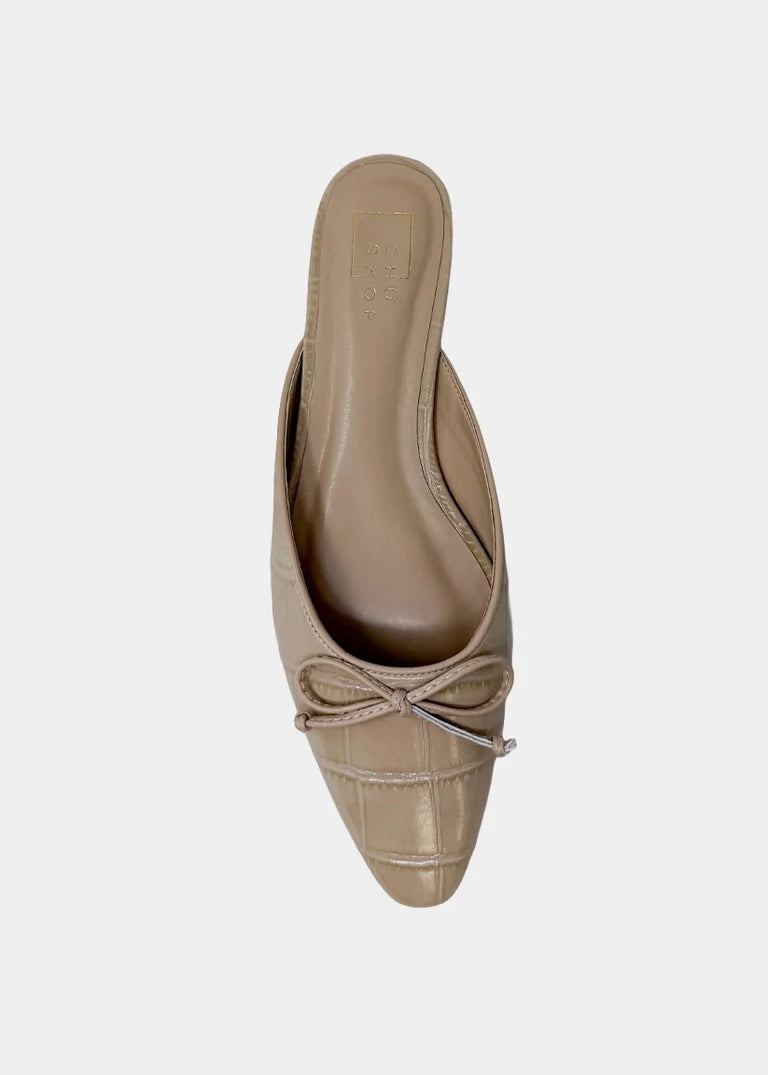 Croco Mule Shoes
