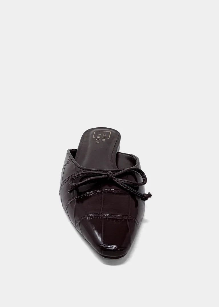 Croco Mule Shoes