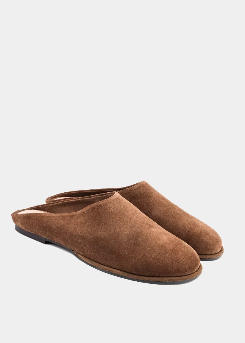 Taupe Suede Mule
