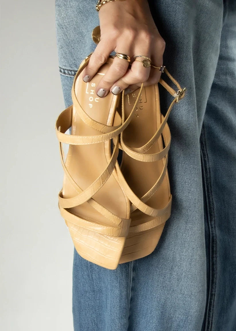 Cecilia Croc Sandal