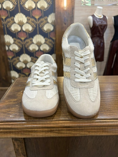 Dolce Vita Gold/Linen Merit Sneaker