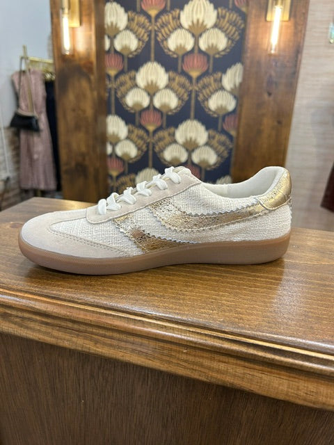 Dolce Vita Gold/Linen Merit Sneaker