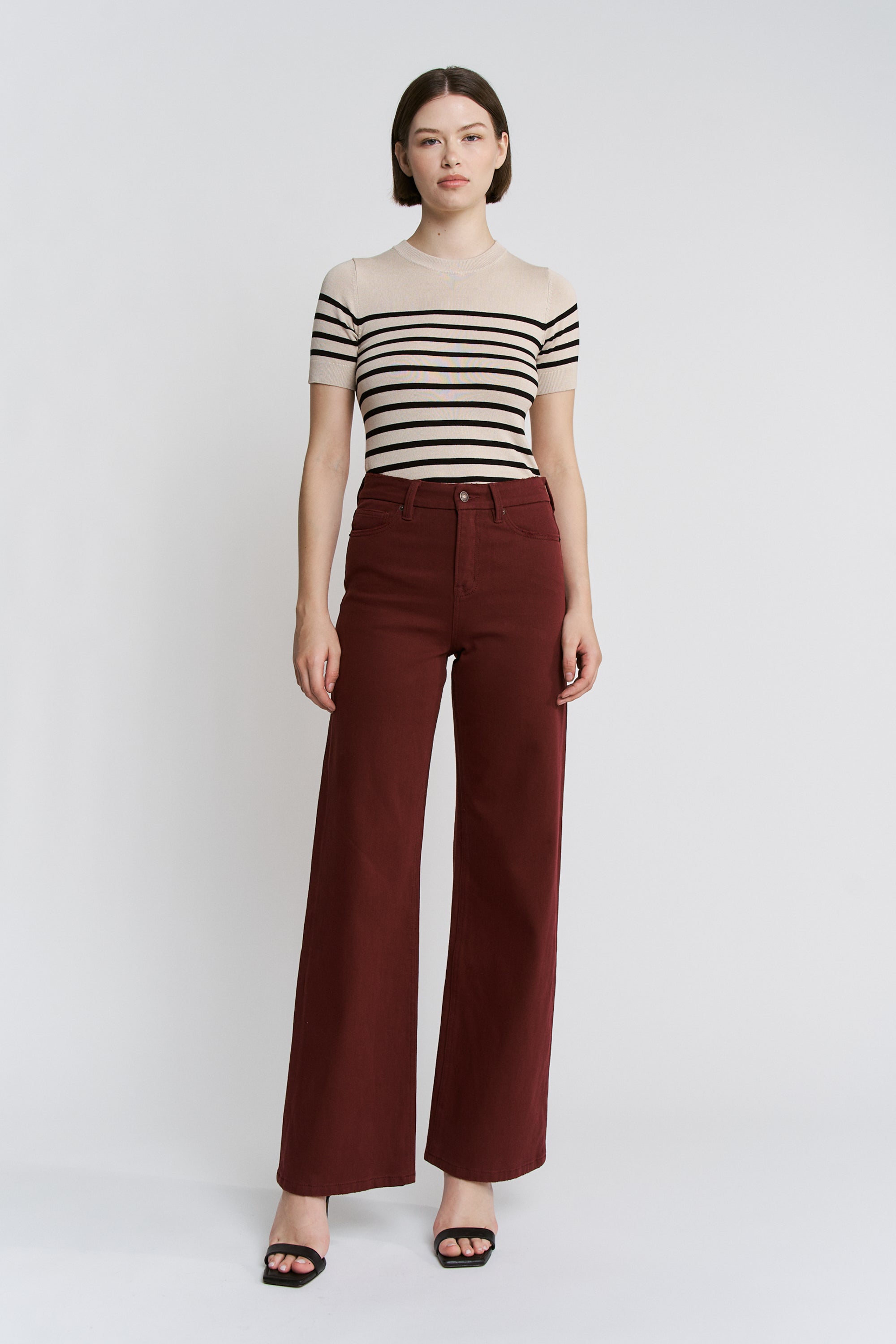 Maroon Mica Jean