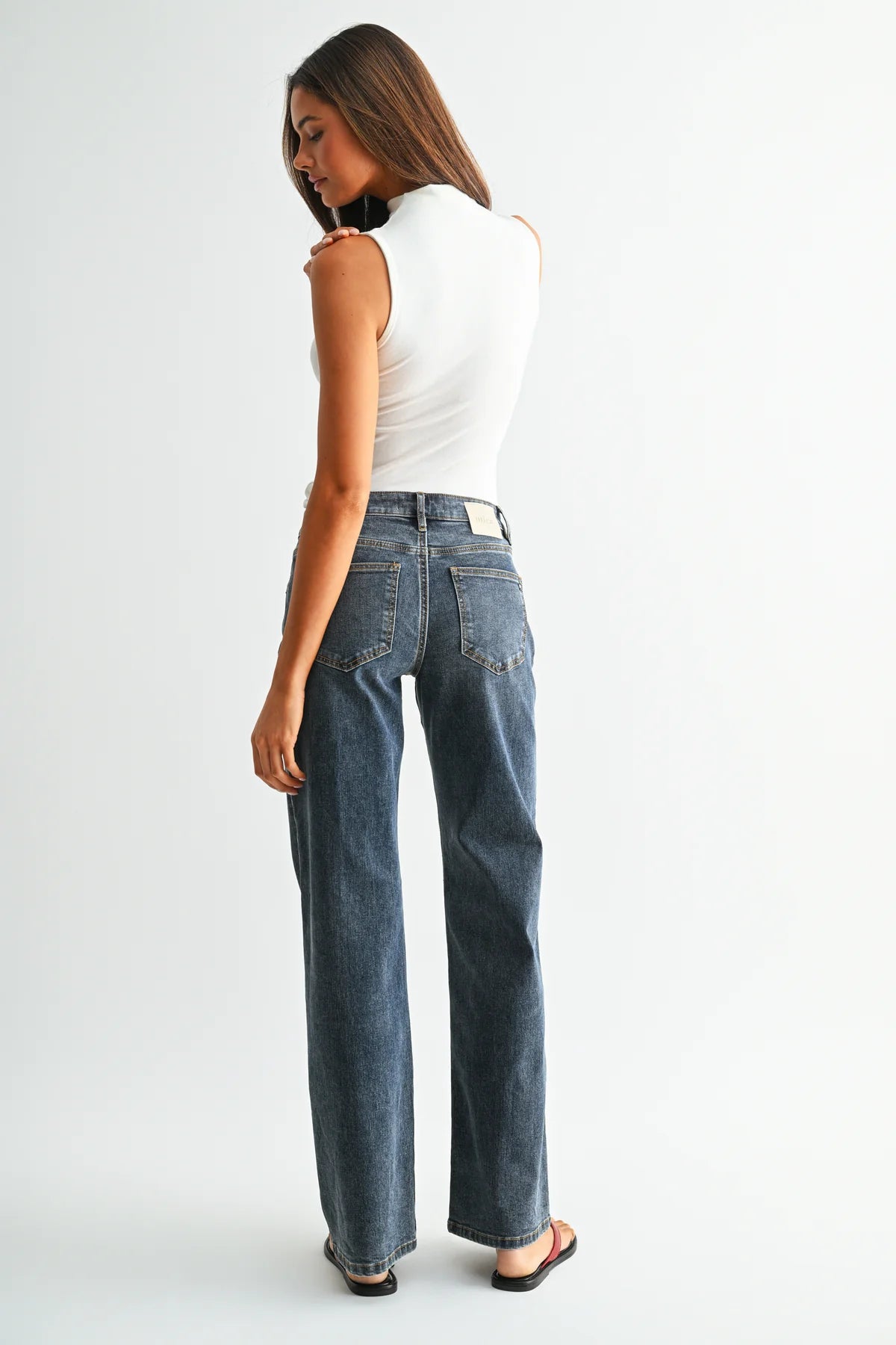 Mid Rise Wide Leg - MICA