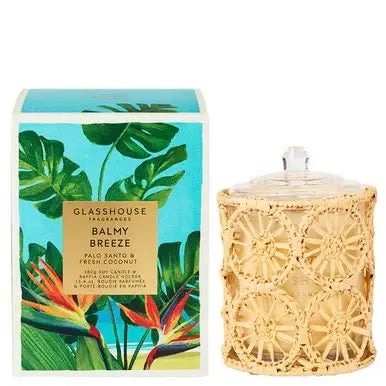 Limited Summer Edition Glasshouse 13.4oz Candle - Balmy Breeze