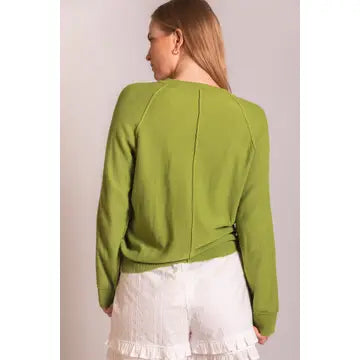 Olive Henley Sweater