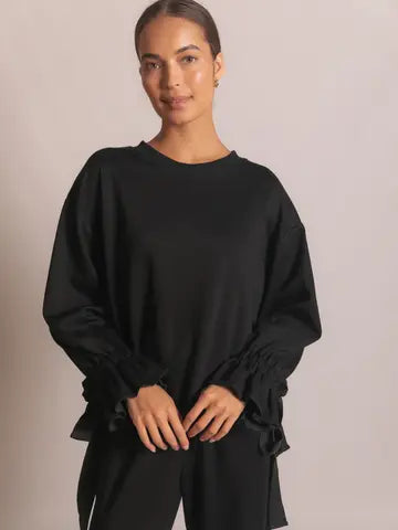 Adjustable Waist Pullover Top
