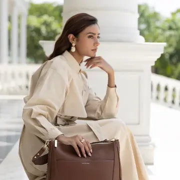 Toffee Large Shoulder Handbag
