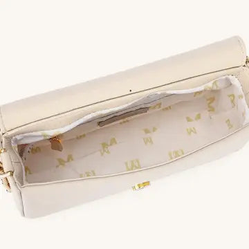 Pearl Flap Close Crossbody Handbag