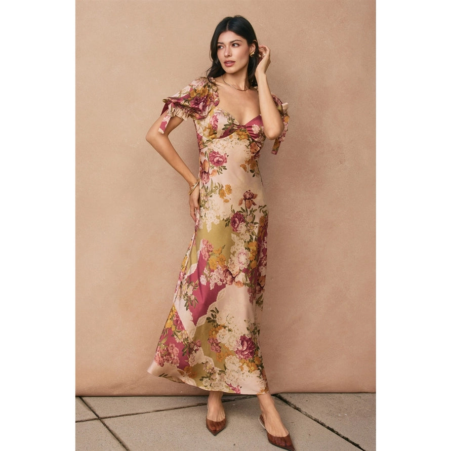 Patchwork Floral Maxi Dress