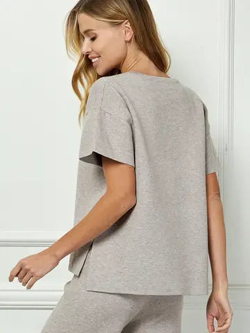 Mocha Set - Boxy Top W/ Cropped Wide Pants
