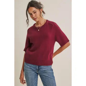 Sangria Soft Raglan Sleeve Sweater