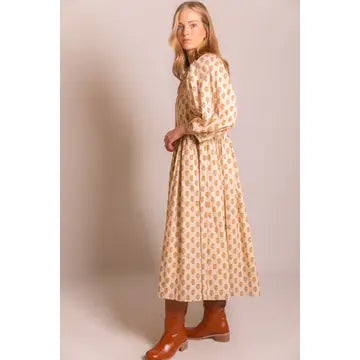 Amber Billowy Sleeve Midi Dress
