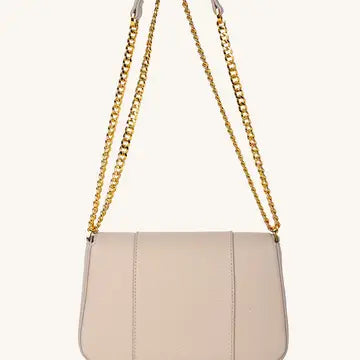 Pearl Flap Close Crossbody Handbag