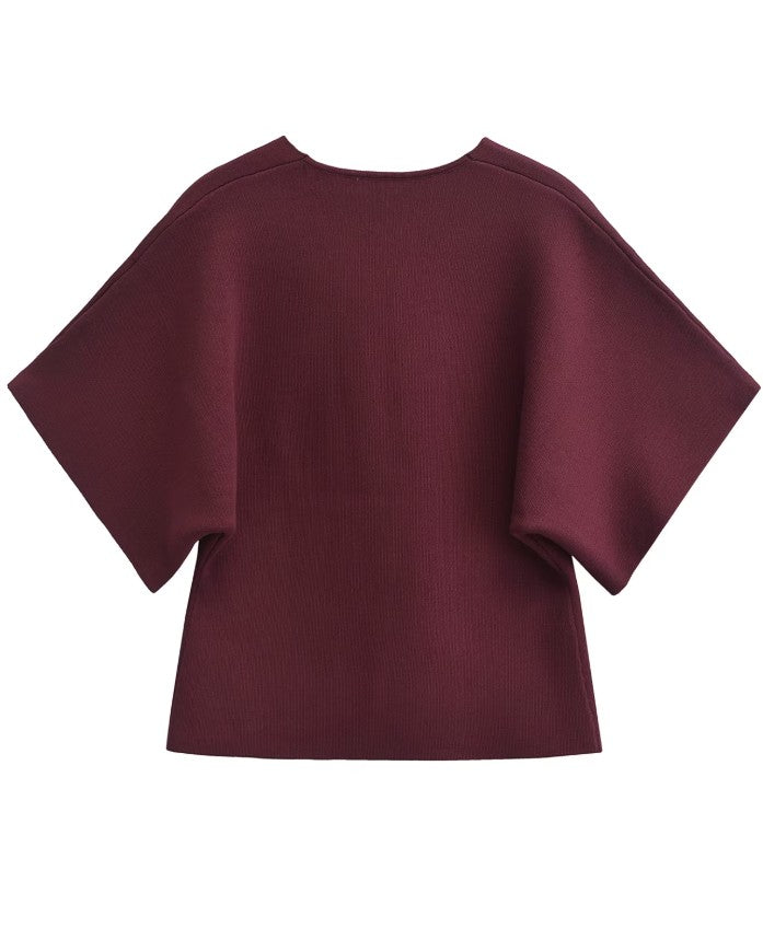 Maroon Sweater w/ Gold Buttons